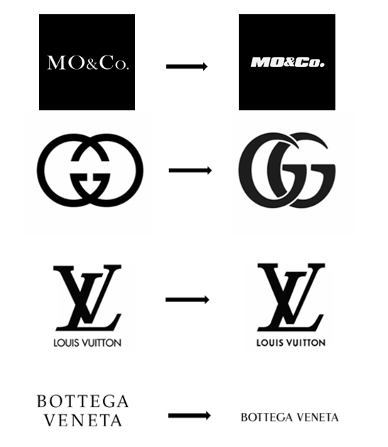 加速年轻化,去年共10个奢侈时尚品牌换了logo