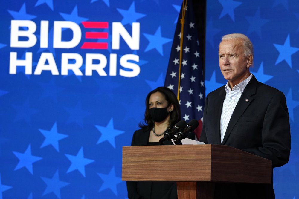 民主党总统候选人前副总统拜登（Joe Biden）于2020年11月5日星期四在特拉华州威尔.jpeg
