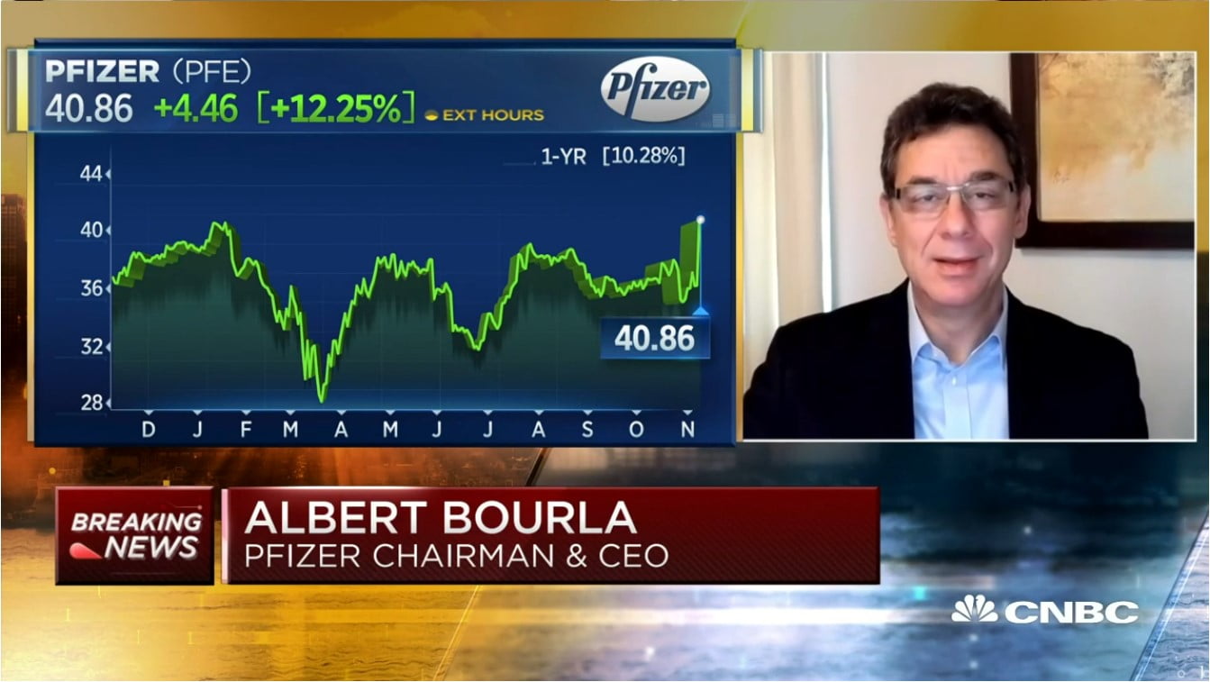 CEO出售股票套现超550万美元，辉瑞：这是计划中的一部分